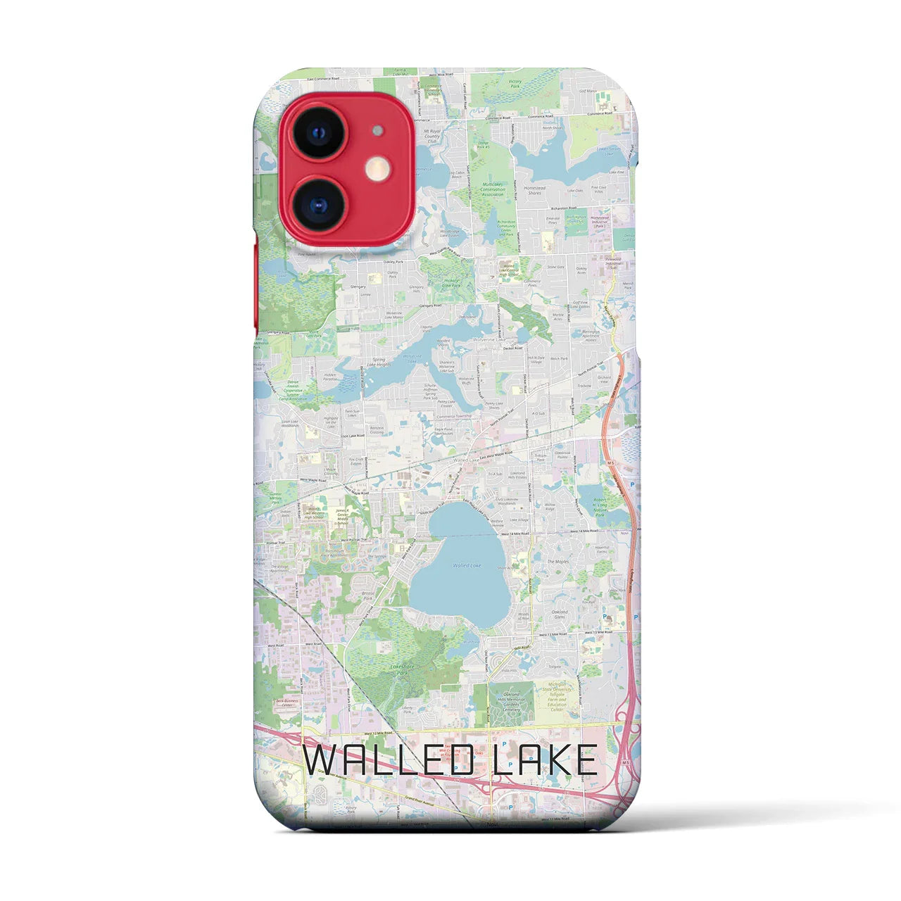 【ウォールドレイク(アメリカ)】地図柄iPhoneケース(バックカバータイプ)