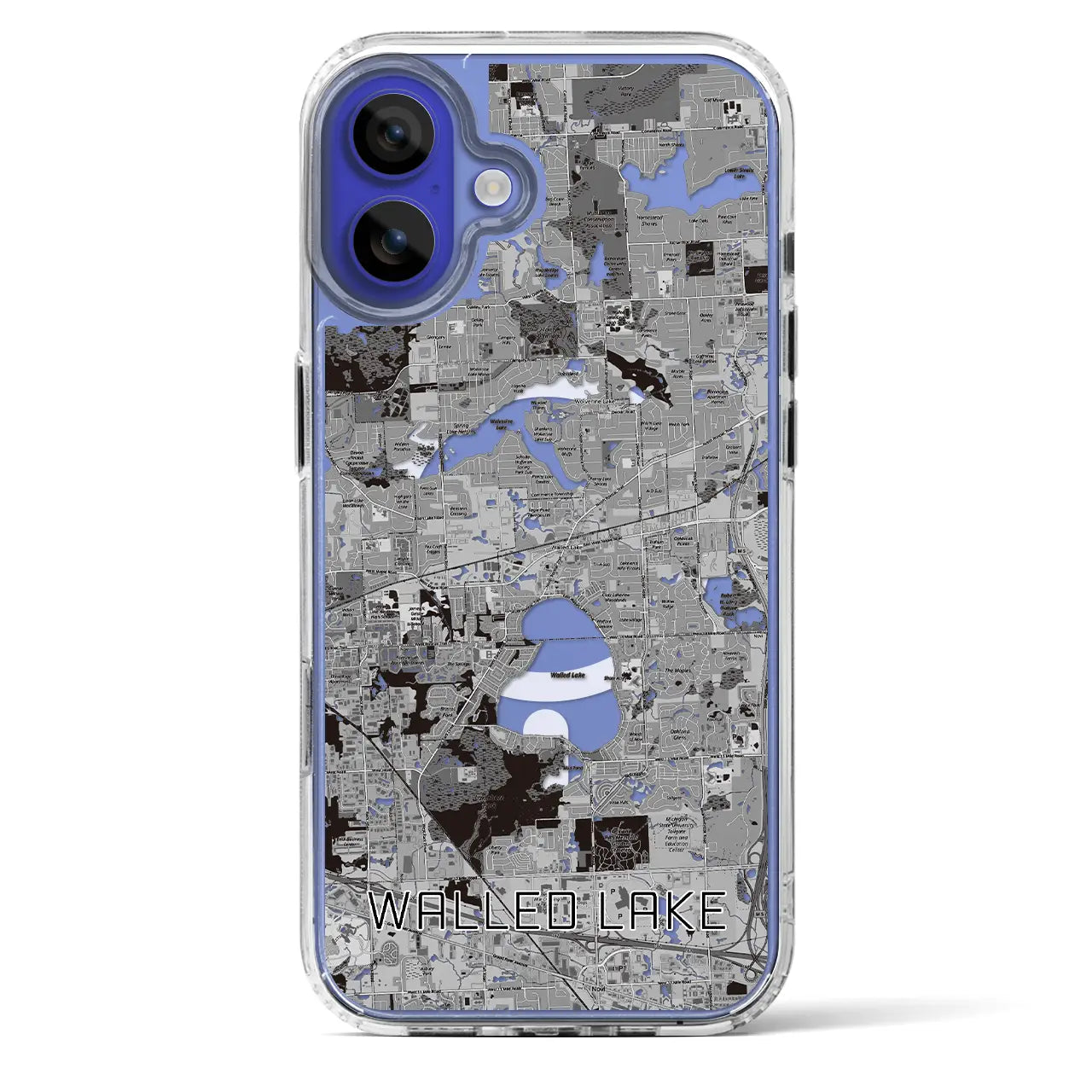 【ウォールドレイク(アメリカ)】地図柄iPhoneケース(MagSafeタイプ)