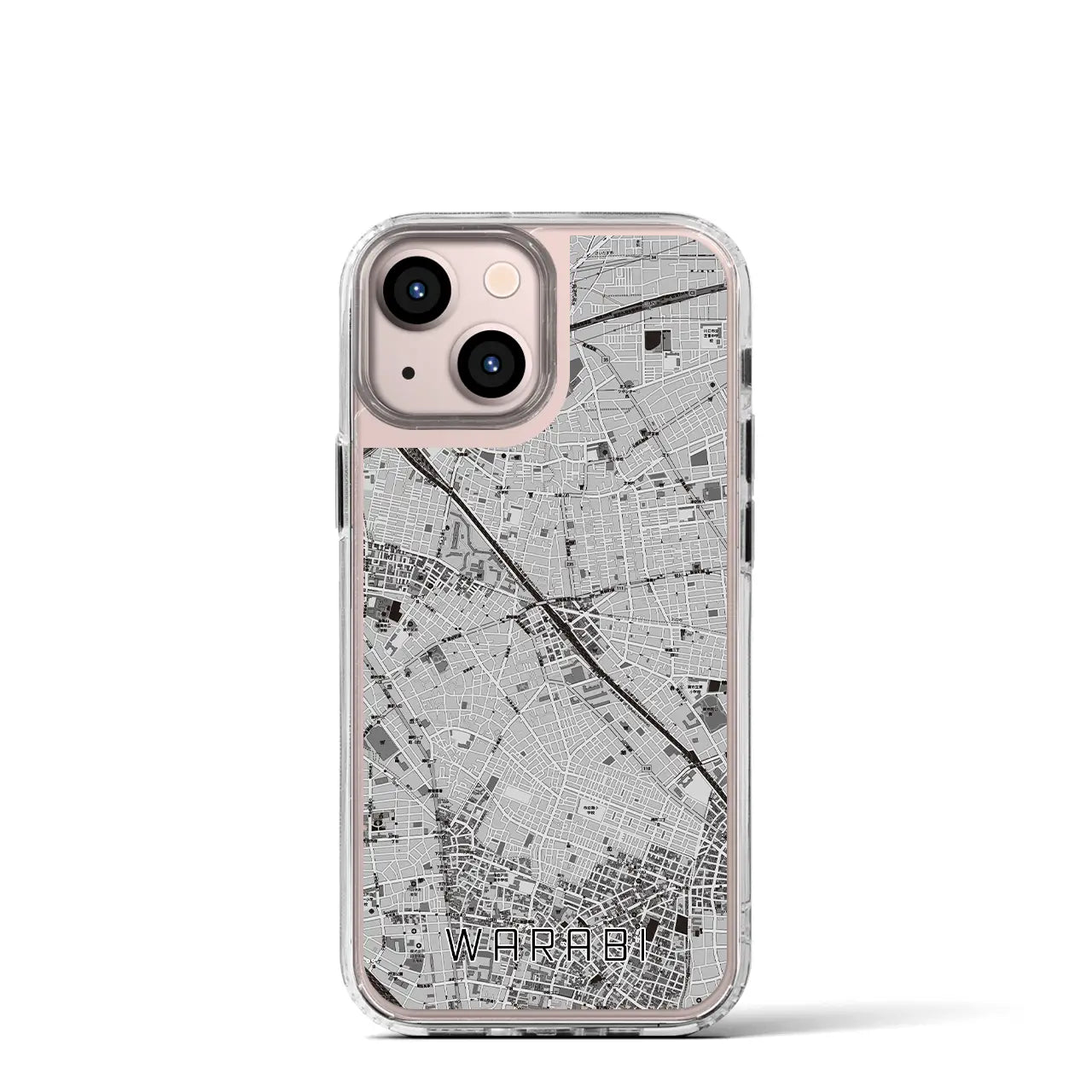 【蕨(埼玉県)】地図柄iPhoneケース(MagSafeタイプ)