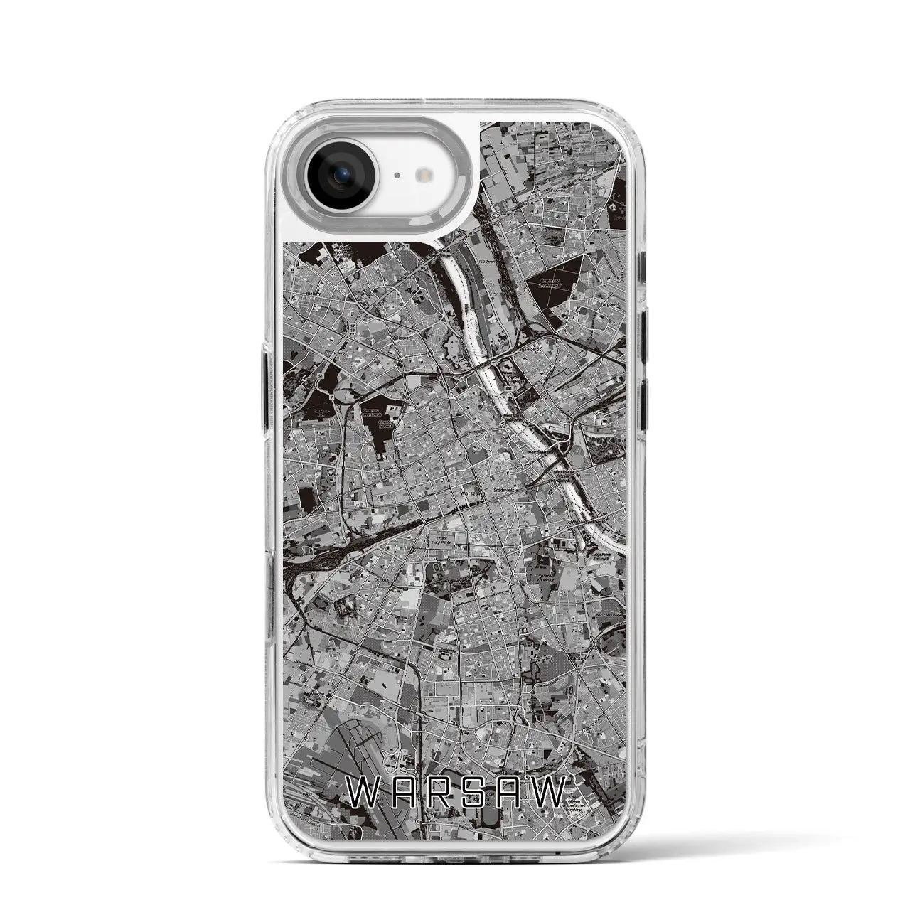 【ワルシャワ(ポーランド)】地図柄iPhoneケース(MagSafeタイプ)