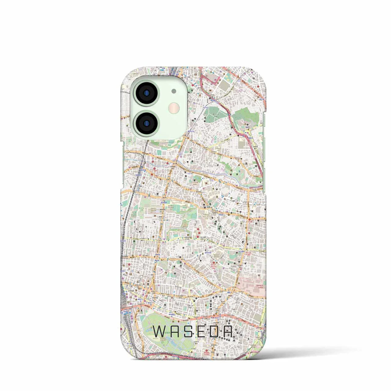 【早稲田2(東京都)】地図柄iPhoneケース(バックカバータイプ)