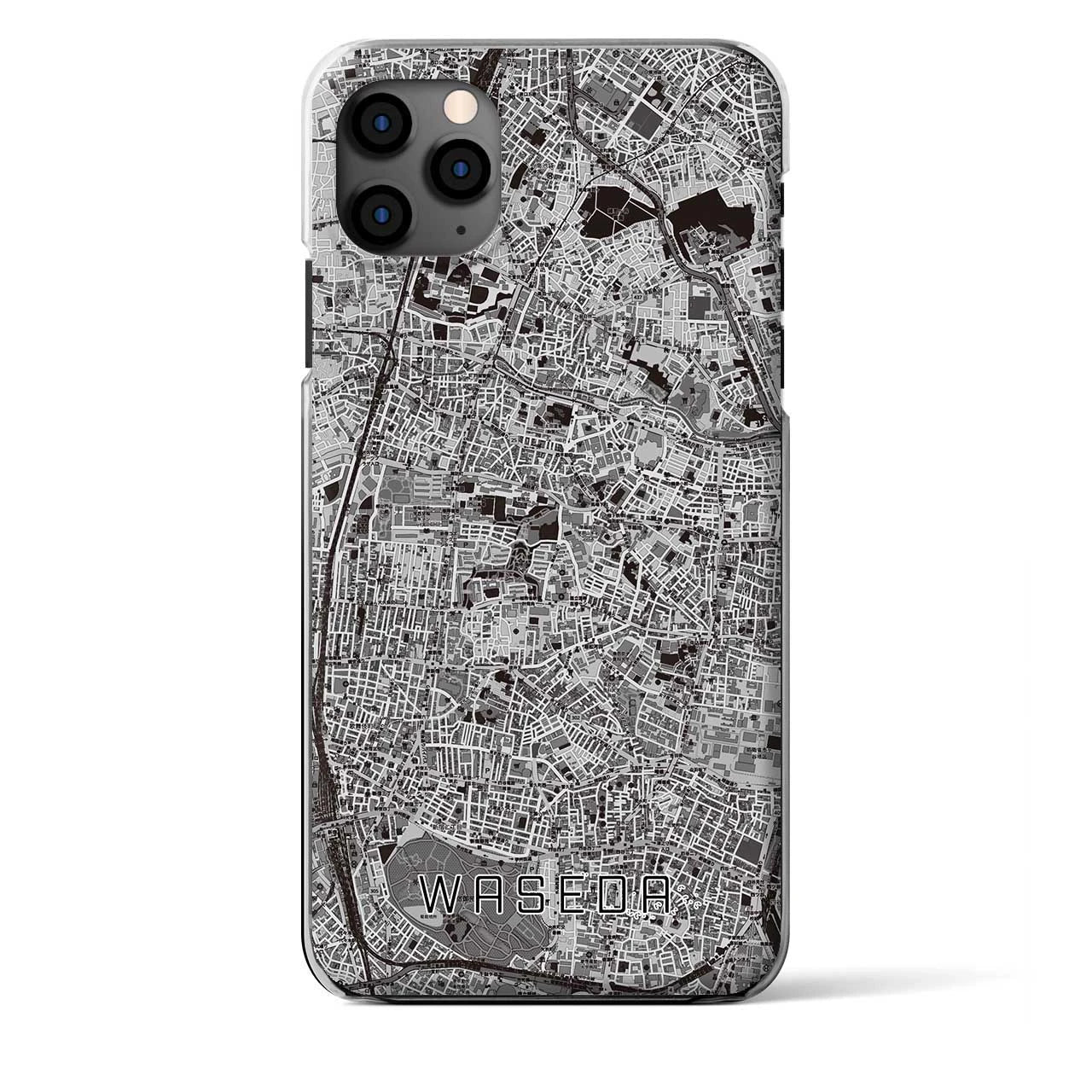 【早稲田2(東京都)】地図柄iPhoneケース(クリアタイプ)