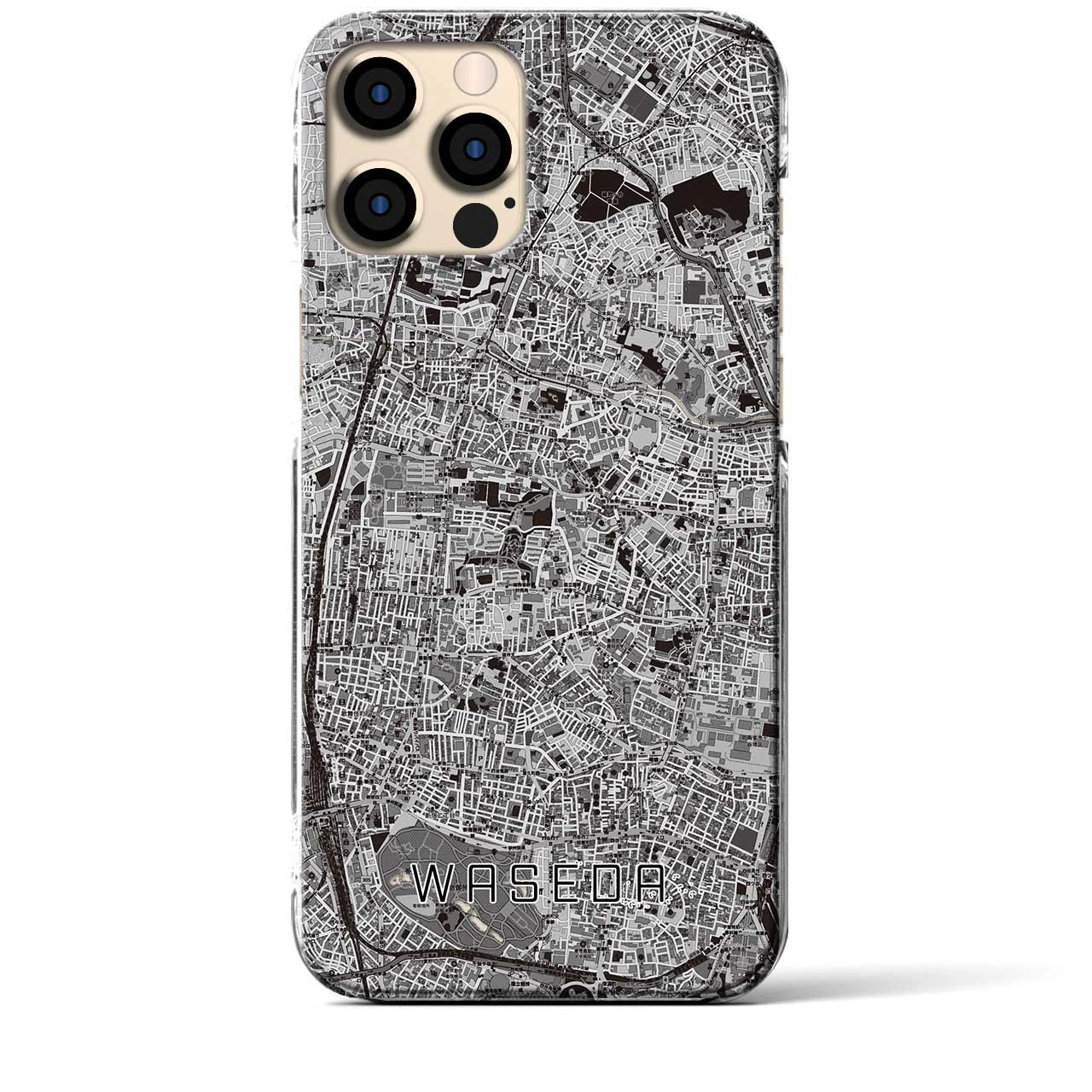 【早稲田2(東京都)】地図柄iPhoneケース(クリアタイプ)