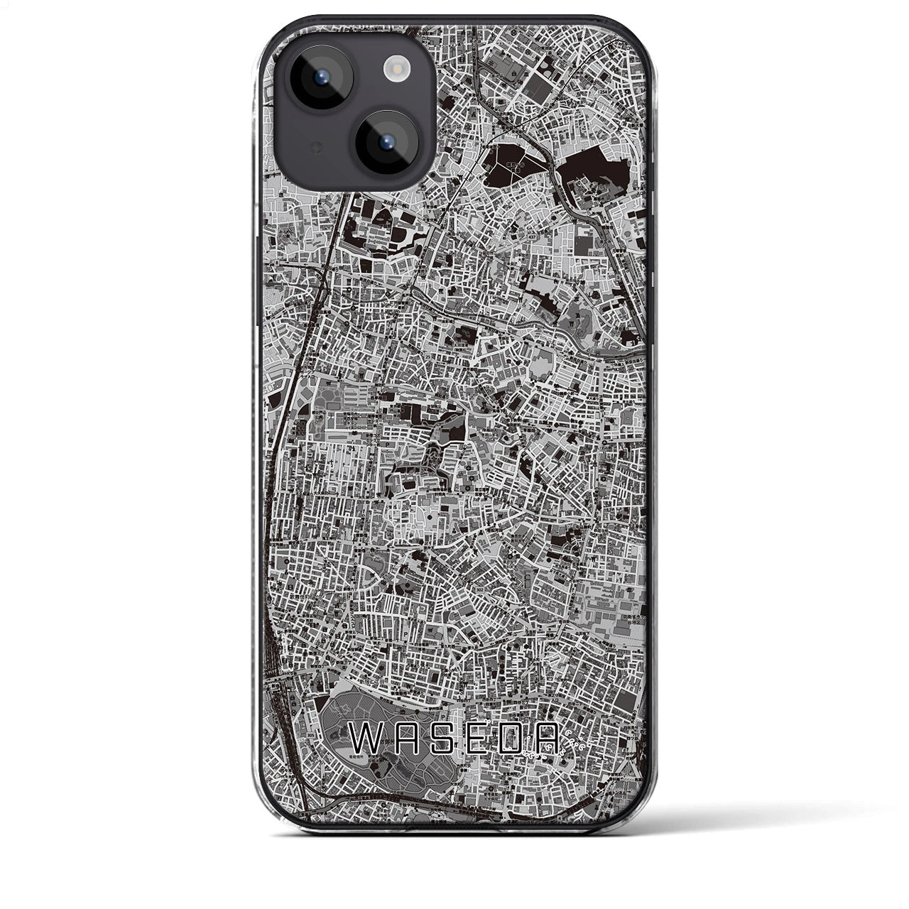 【早稲田2(東京都)】地図柄iPhoneケース(クリアタイプ)