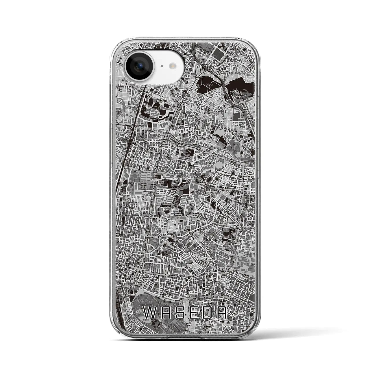 【早稲田2(東京都)】地図柄iPhoneケース(クリアタイプ)