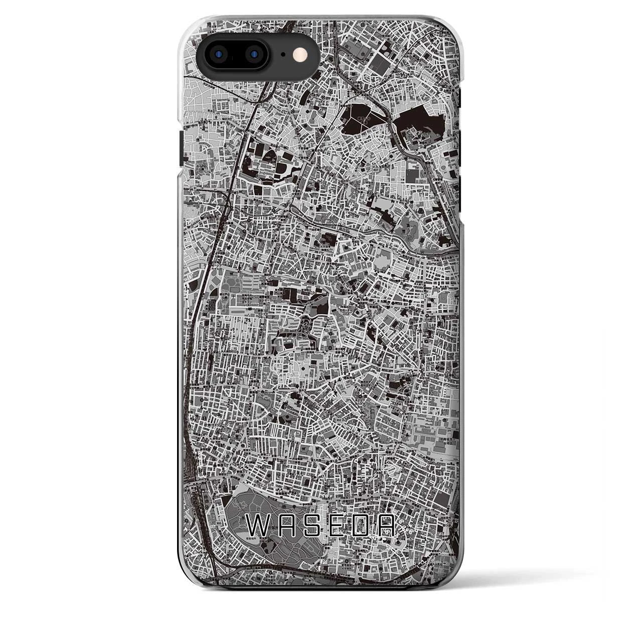 【早稲田2(東京都)】地図柄iPhoneケース(クリアタイプ)