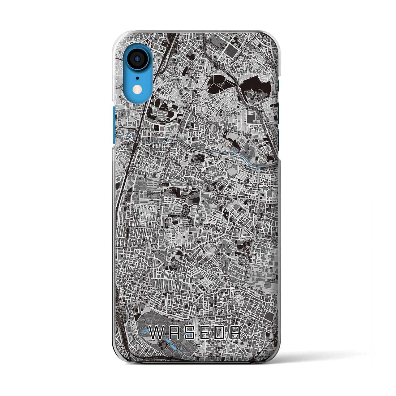 【早稲田2(東京都)】地図柄iPhoneケース(クリアタイプ)