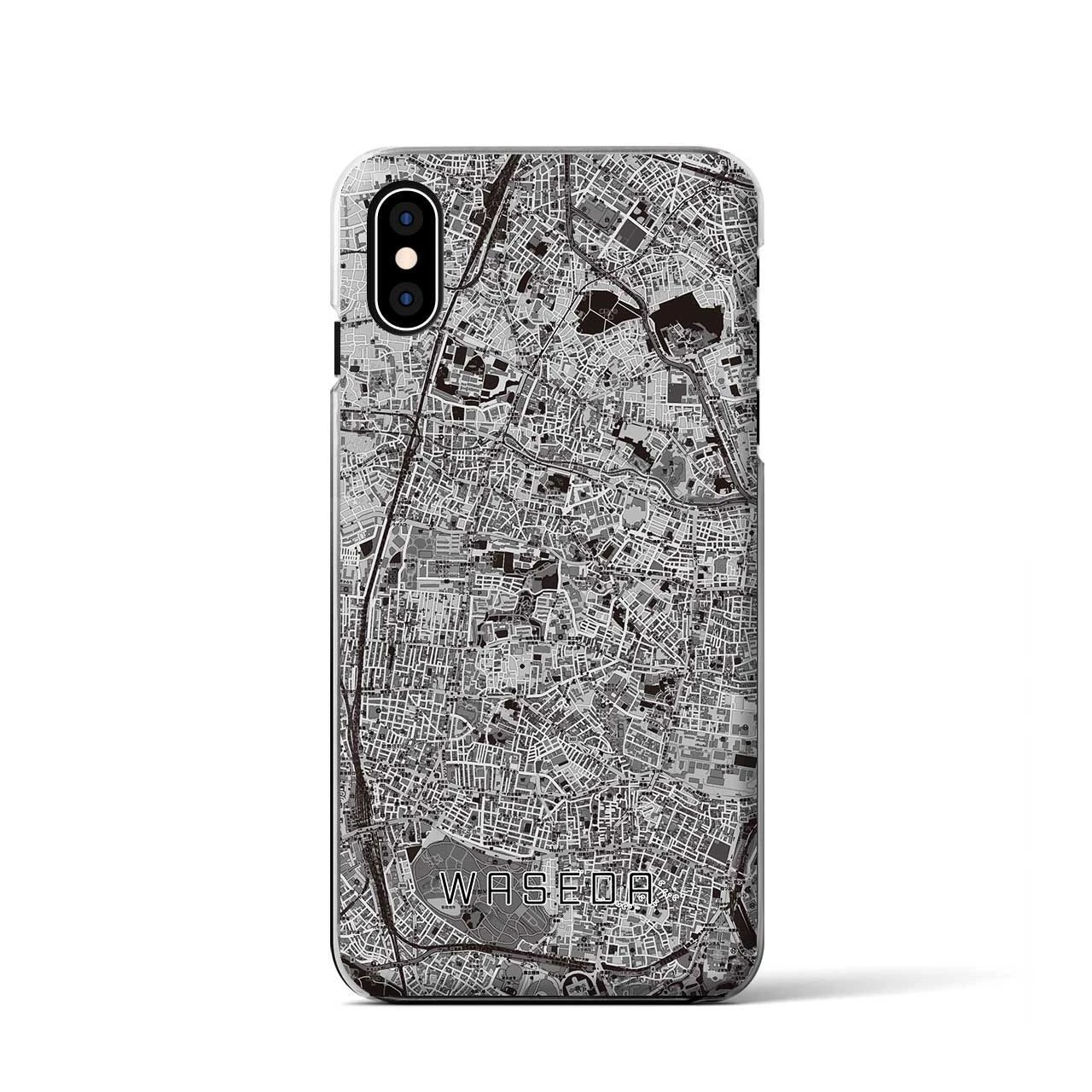 【早稲田2(東京都)】地図柄iPhoneケース(クリアタイプ)