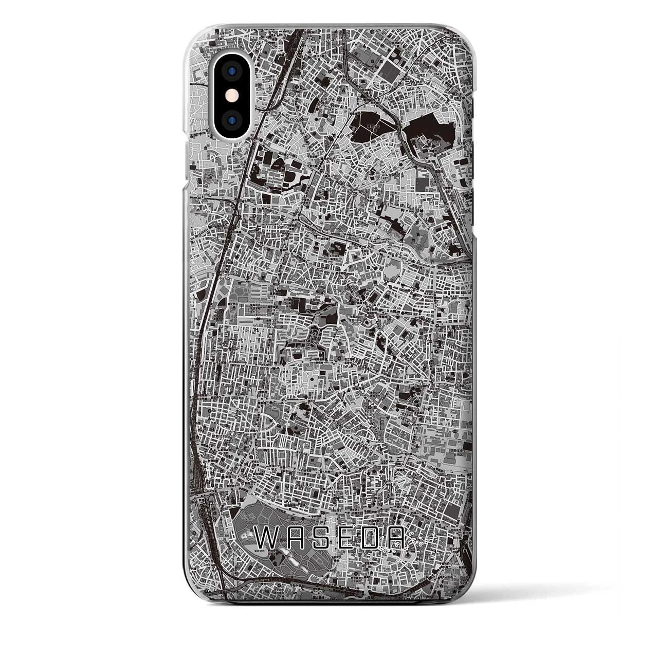 【早稲田2(東京都)】地図柄iPhoneケース(クリアタイプ)