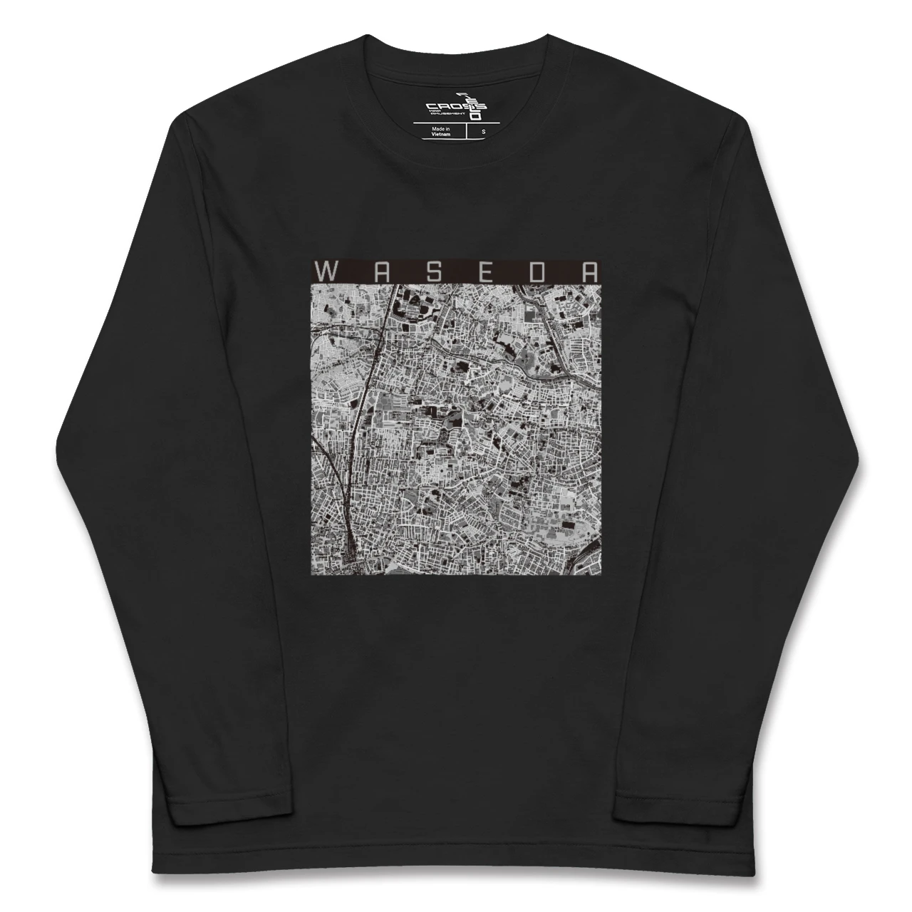 【早稲田2(東京都)】地図柄ロングスリーブTシャツ