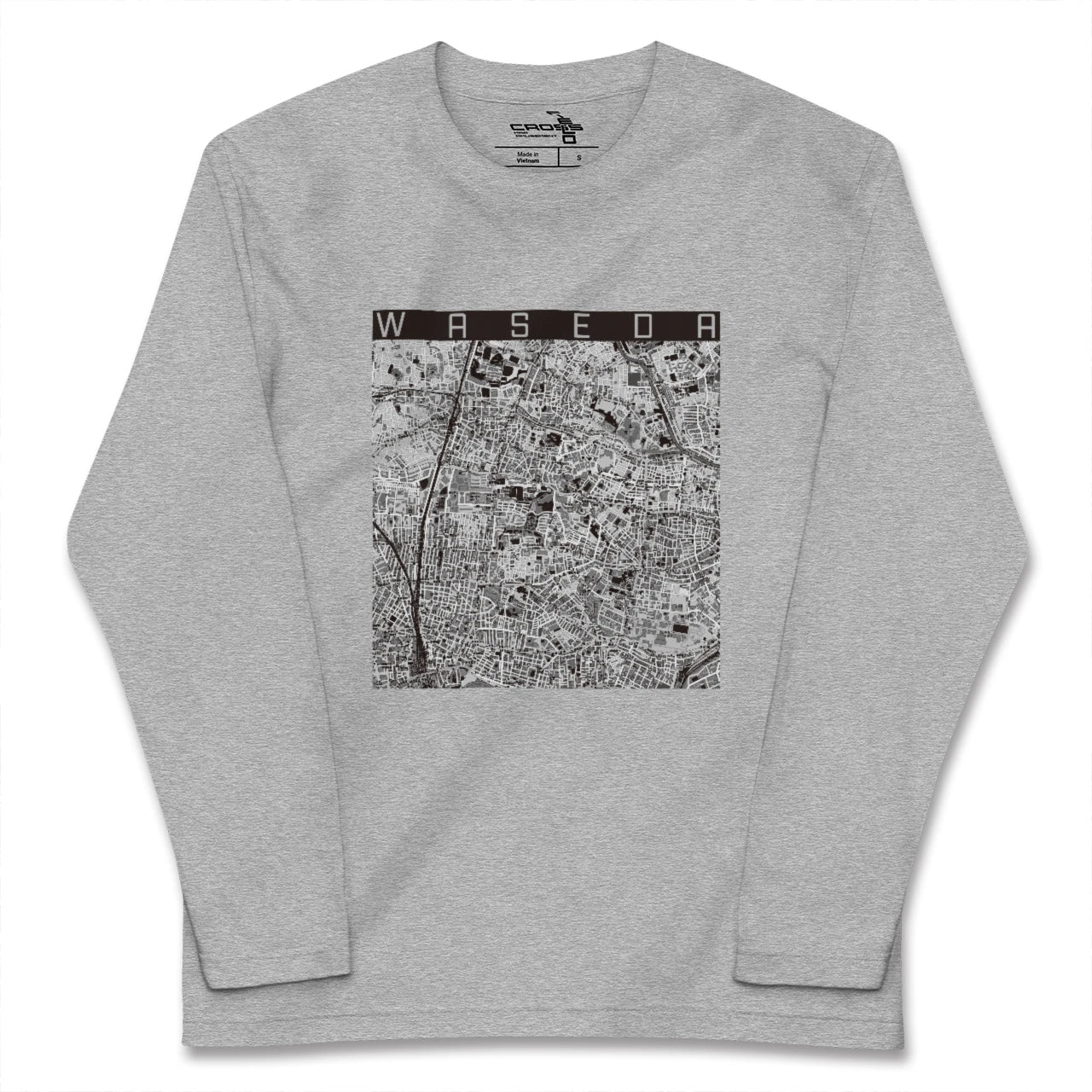 【早稲田2(東京都)】地図柄ロングスリーブTシャツ