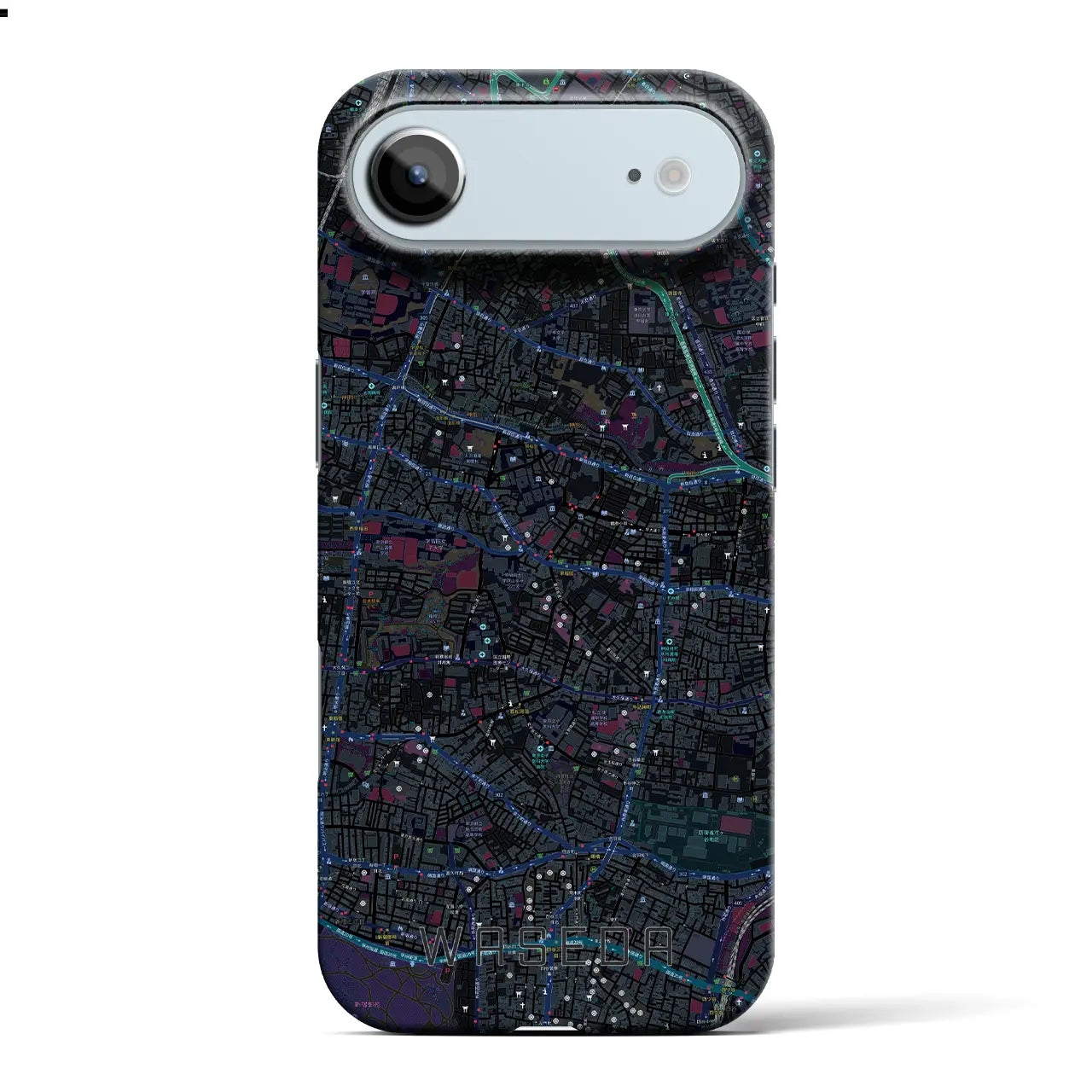 【早稲田(東京都)】地図柄iPhoneケース(バックカバータイプ)