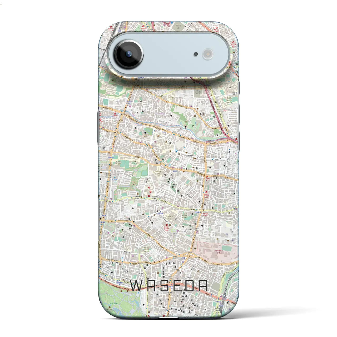 【早稲田(東京都)】地図柄iPhoneケース(バックカバータイプ)