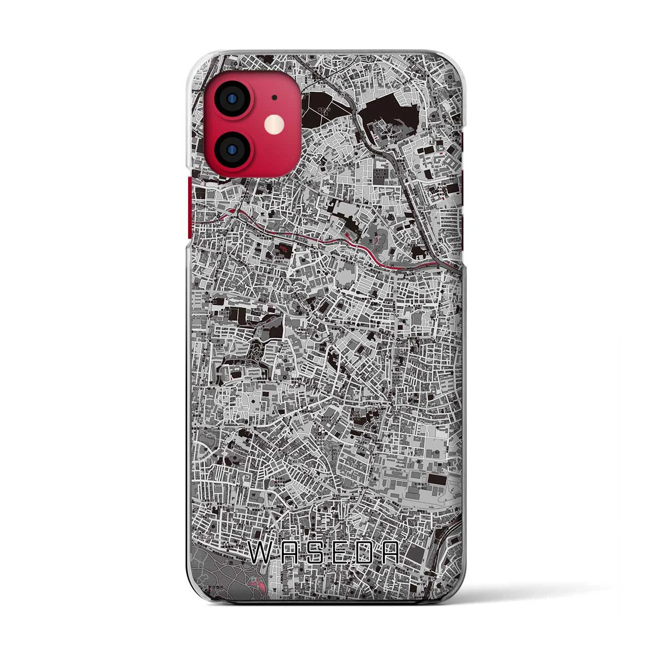 【早稲田(東京都)】地図柄iPhoneケース(クリアタイプ)