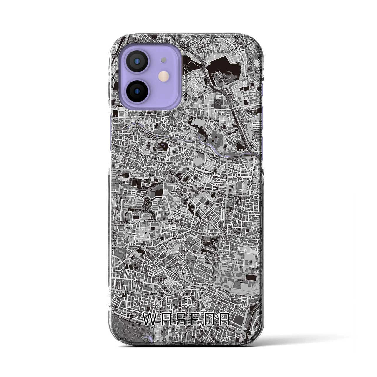 【早稲田(東京都)】地図柄iPhoneケース(クリアタイプ)