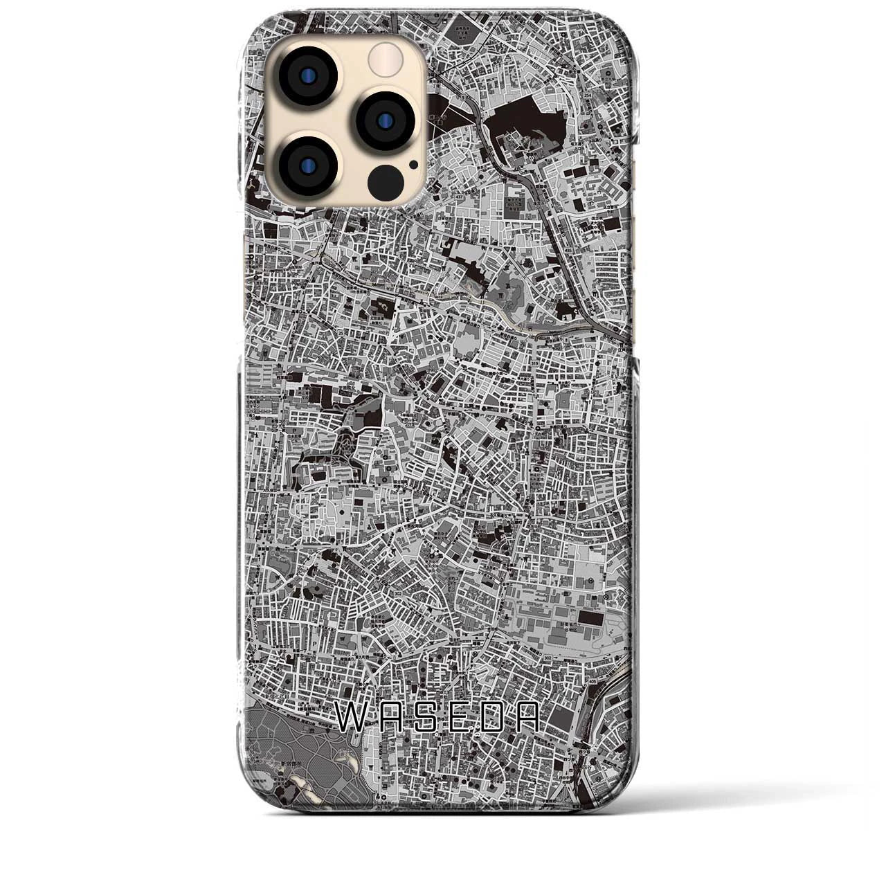 【早稲田(東京都)】地図柄iPhoneケース(クリアタイプ)