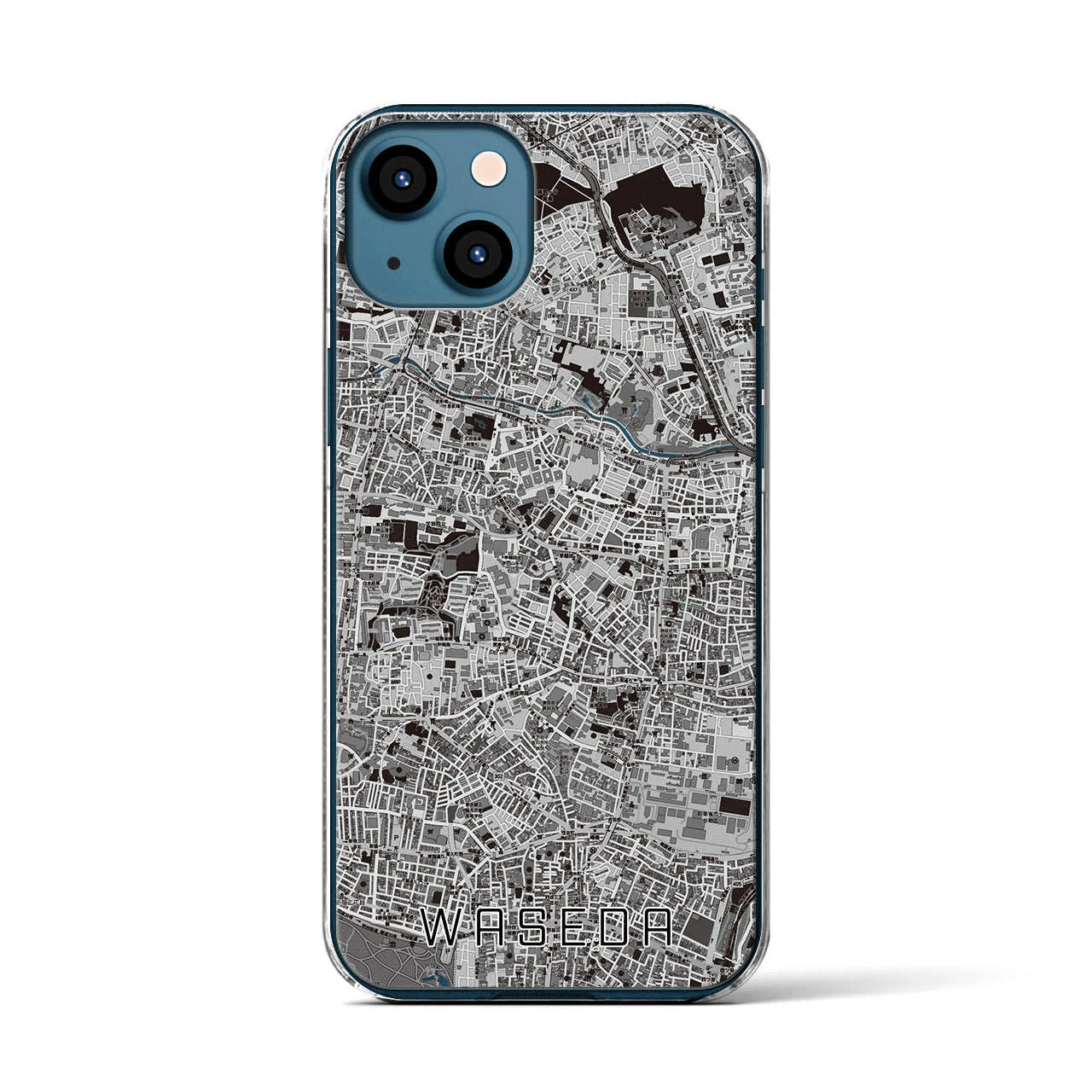 【早稲田(東京都)】地図柄iPhoneケース(クリアタイプ)