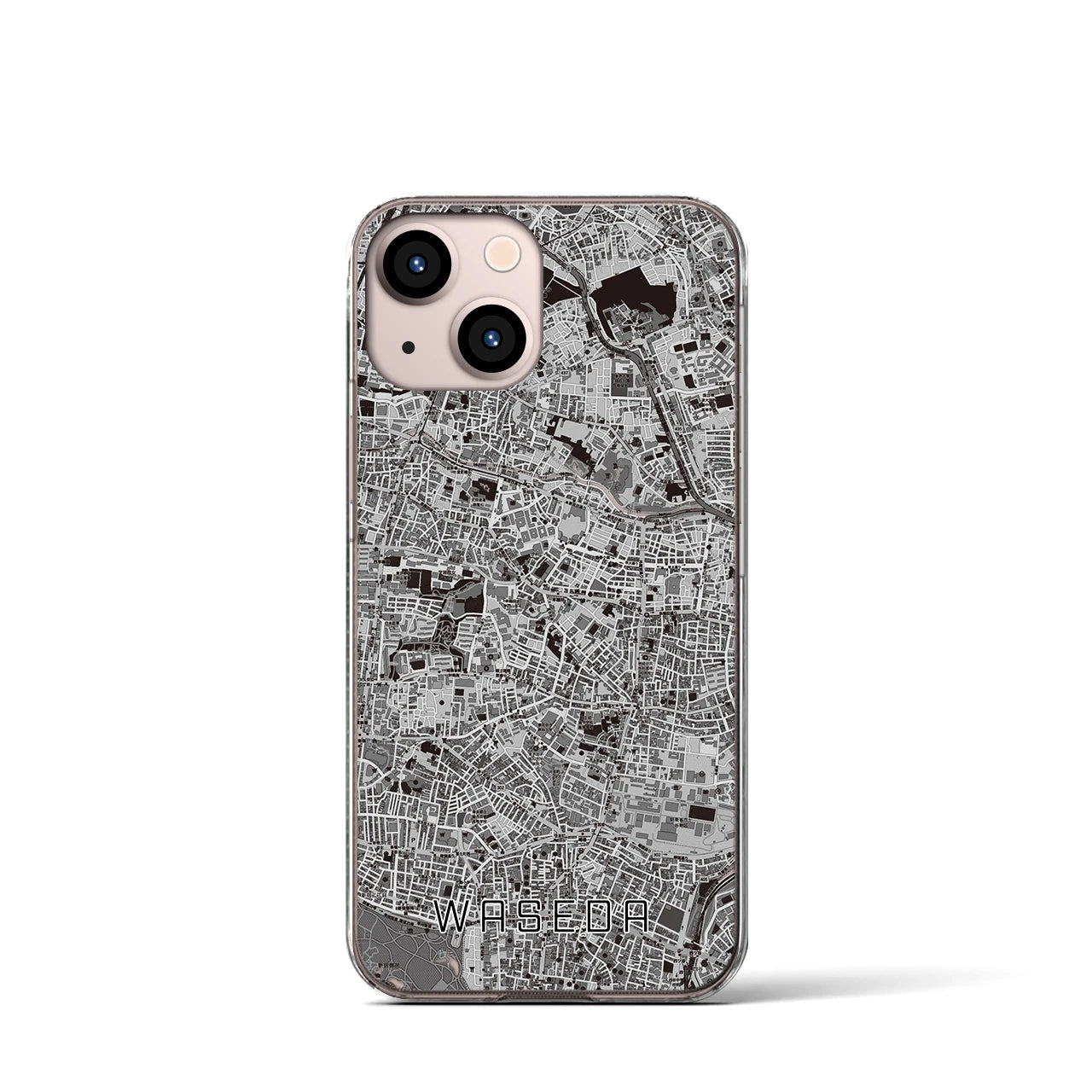 【早稲田(東京都)】地図柄iPhoneケース(クリアタイプ)