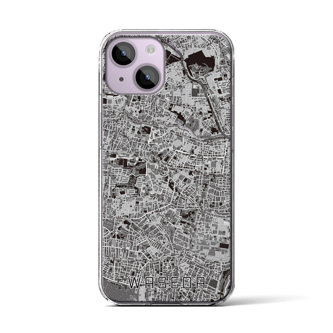 【早稲田(東京都)】地図柄iPhoneケース(クリアタイプ)