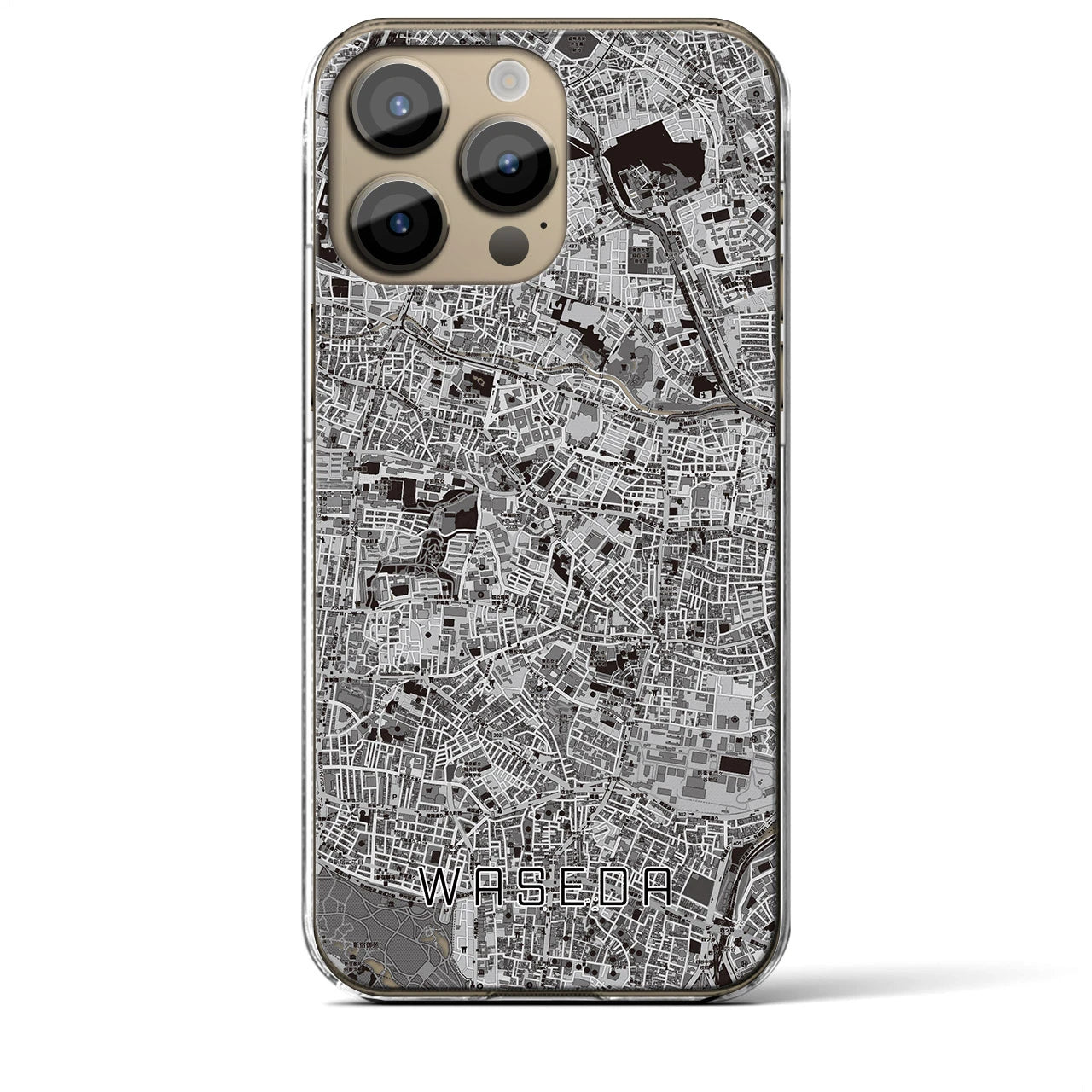 【早稲田(東京都)】地図柄iPhoneケース(クリアタイプ)