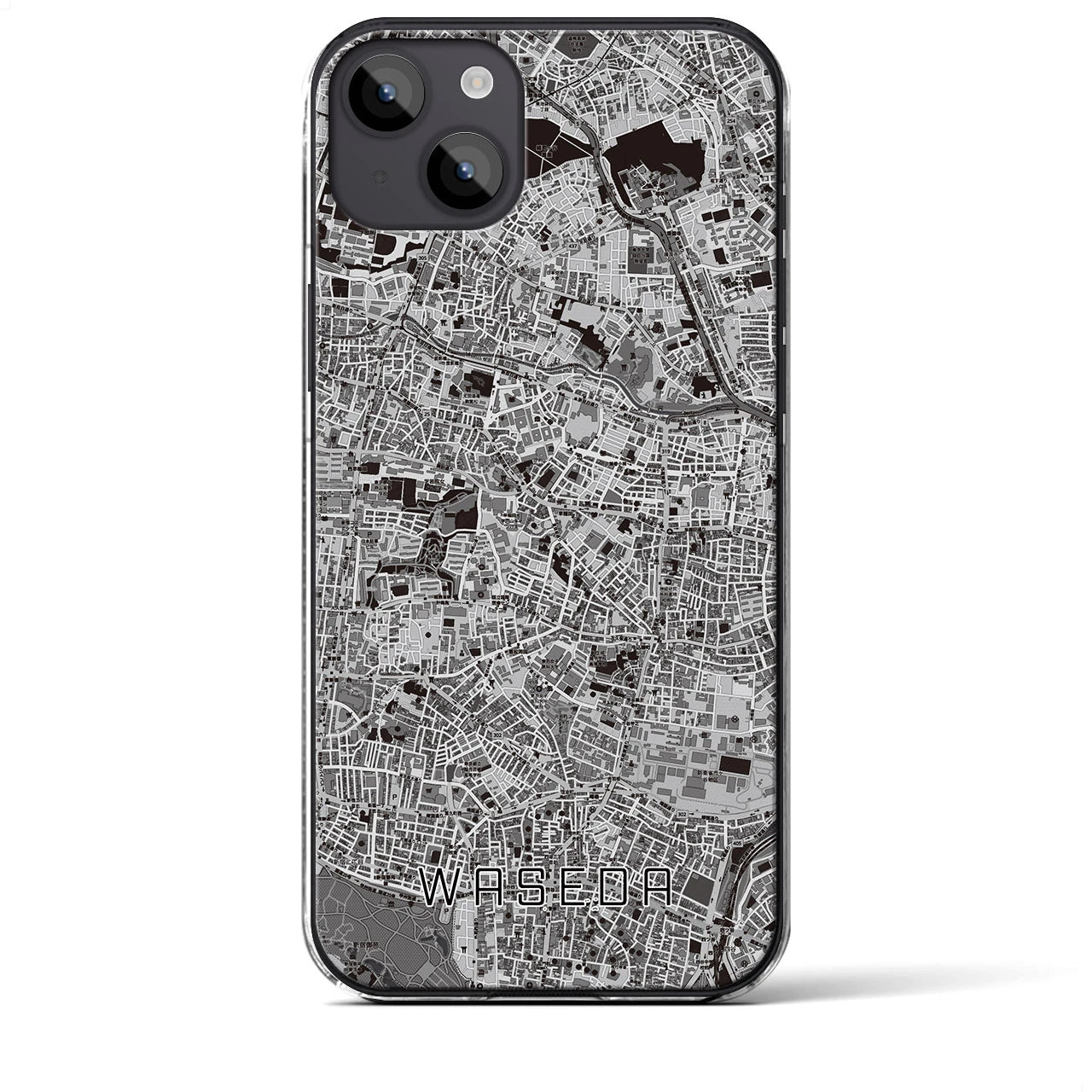 【早稲田(東京都)】地図柄iPhoneケース(クリアタイプ)