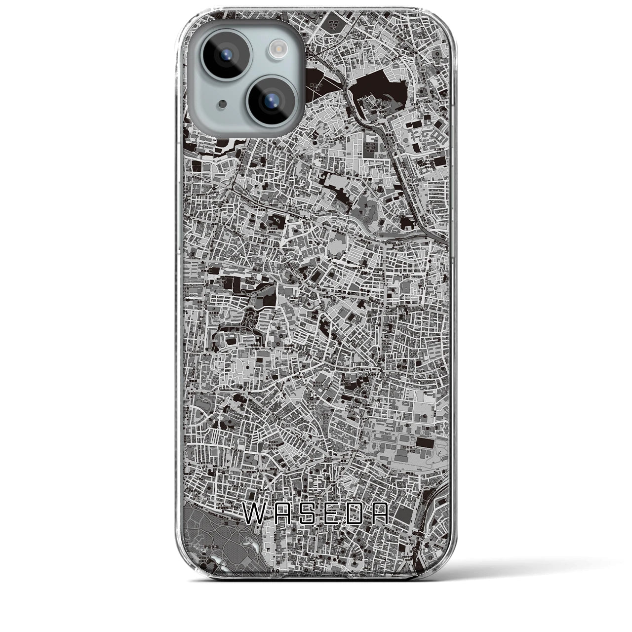 【早稲田(東京都)】地図柄iPhoneケース(クリアタイプ)