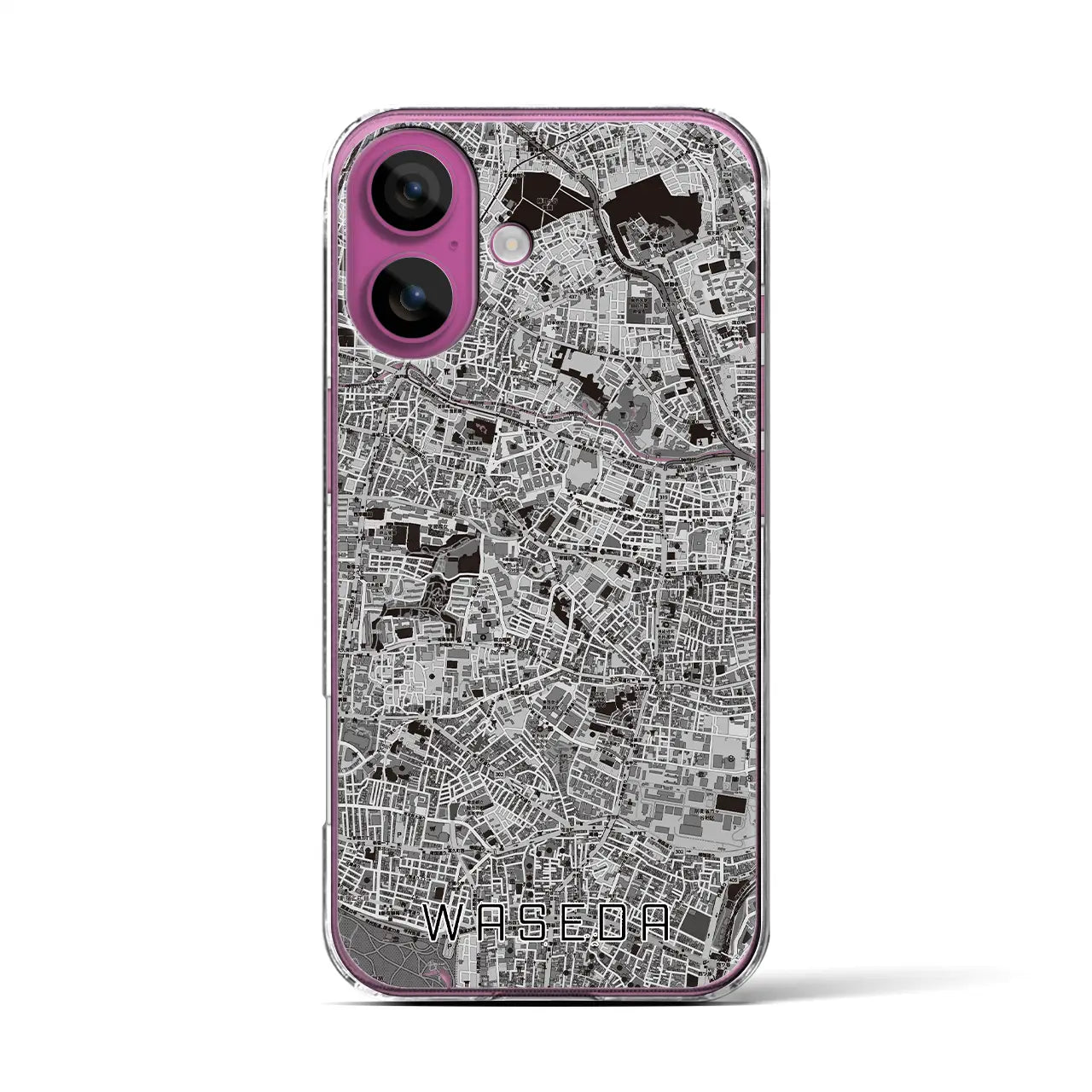 【早稲田(東京都)】地図柄iPhoneケース(クリアタイプ)