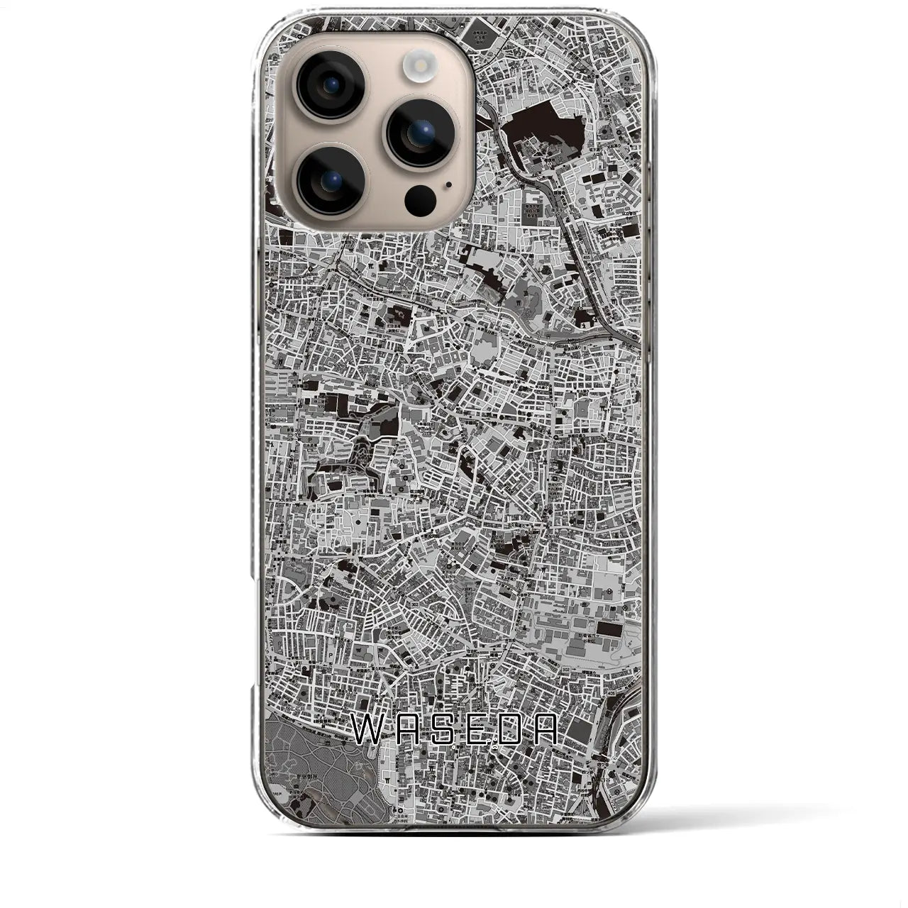 【早稲田(東京都)】地図柄iPhoneケース(クリアタイプ)