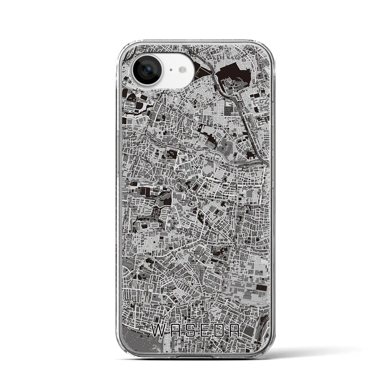 【早稲田(東京都)】地図柄iPhoneケース(クリアタイプ)