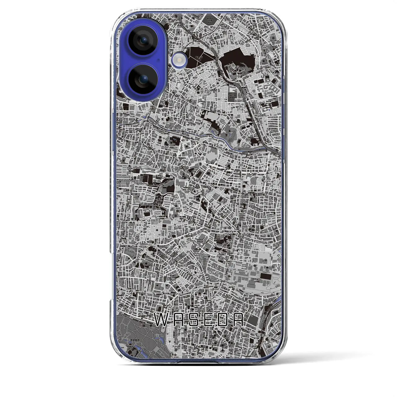 【早稲田(東京都)】地図柄iPhoneケース(クリアタイプ)