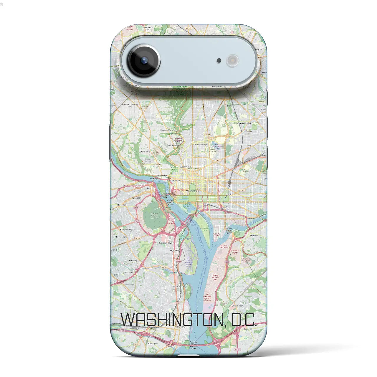 【ワシントンD.C.(アメリカ)】地図柄iPhoneケース(バックカバータイプ)