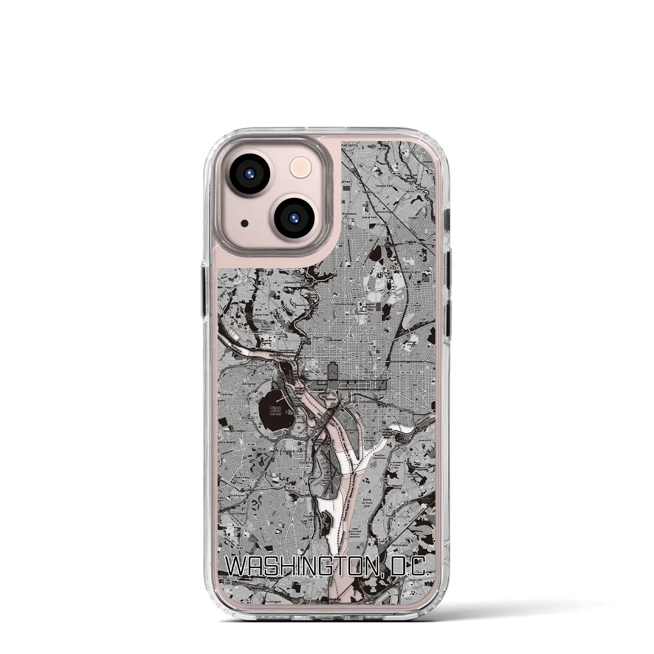【ワシントンD.C.(アメリカ)】地図柄iPhoneケース(MagSafeタイプ)
