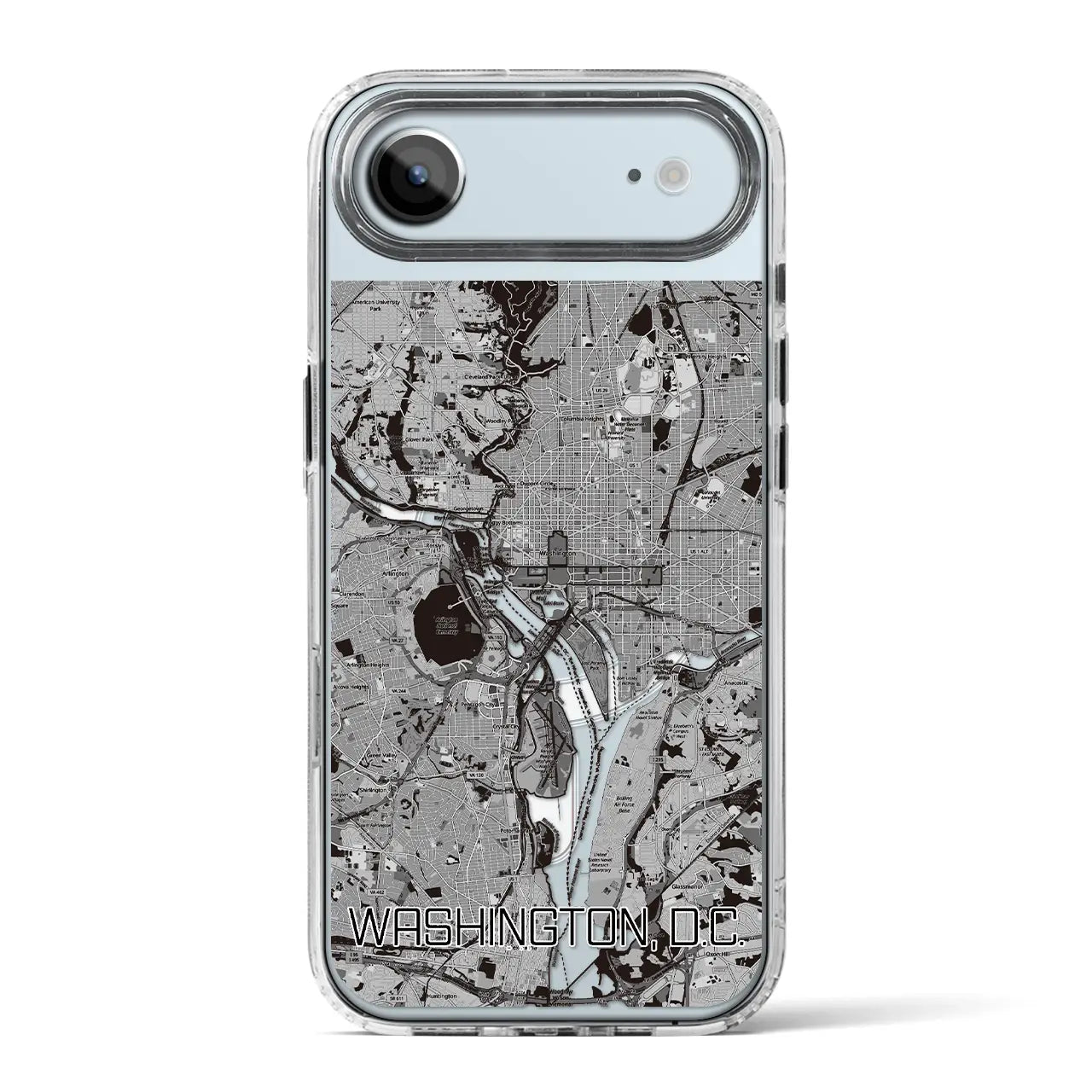 【ワシントンD.C.(アメリカ)】地図柄iPhoneケース(MagSafeタイプ)