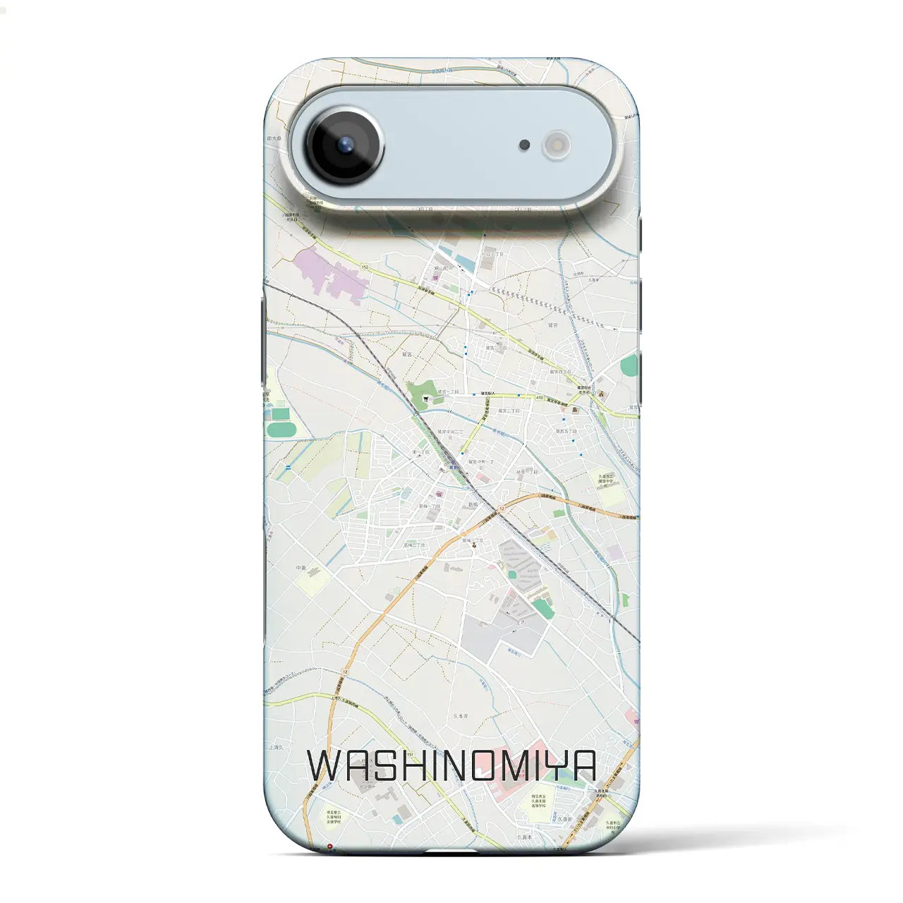 【鷲宮(埼玉県)】地図柄iPhoneケース(バックカバータイプ)