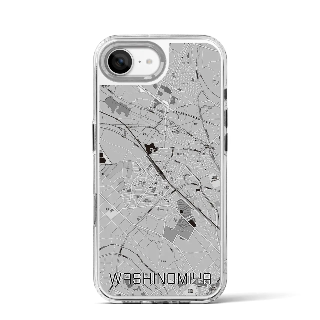 【鷲宮(埼玉県)】地図柄iPhoneケース(MagSafeタイプ)