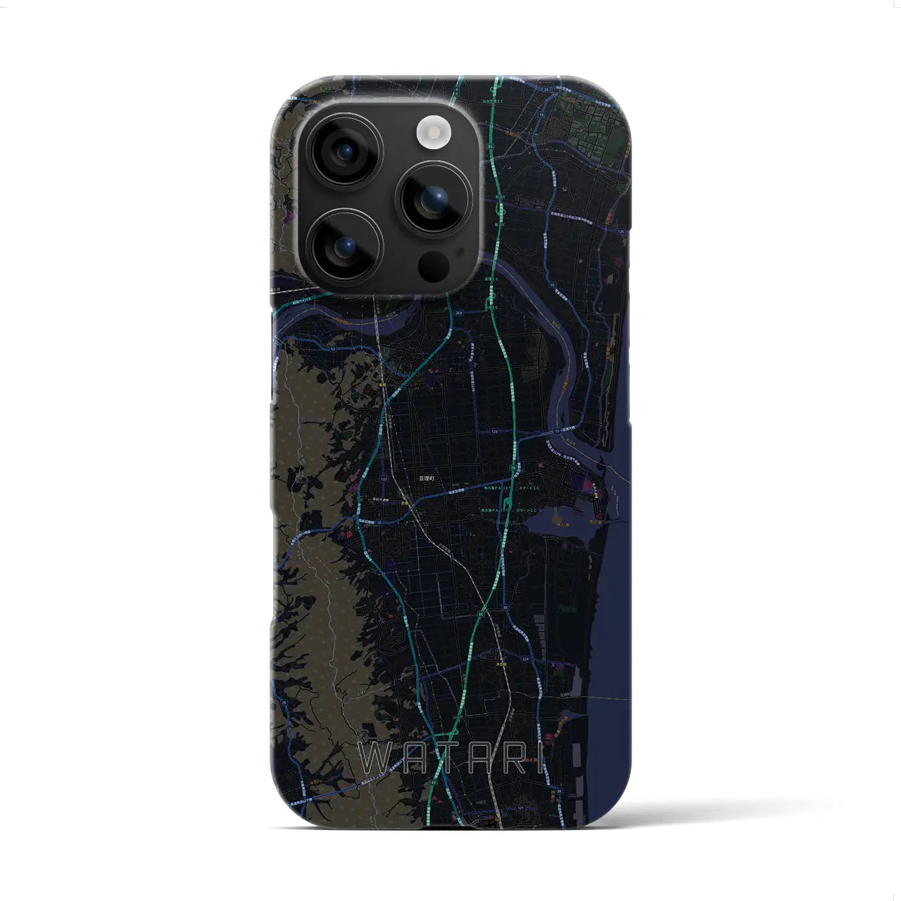 【亘理(宮城県)】地図柄iPhoneケース(バックカバータイプ)