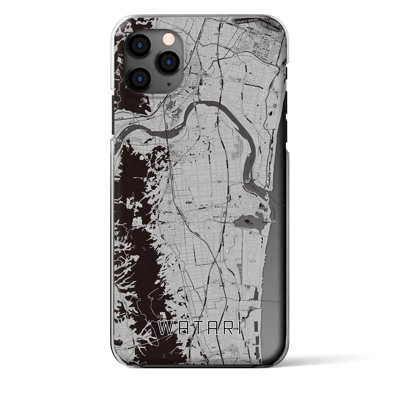 【亘理(宮城県)】地図柄iPhoneケース(クリアタイプ)