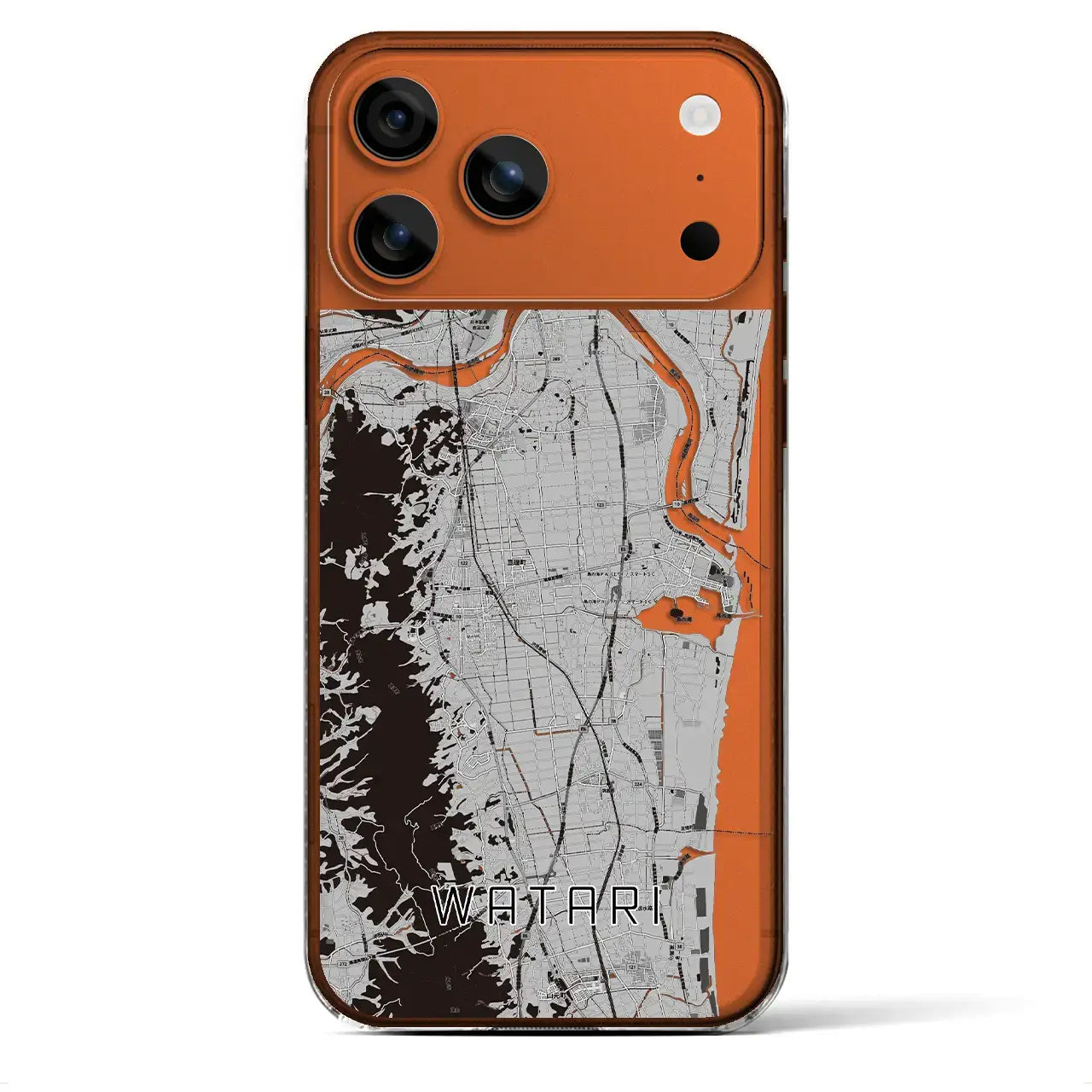 【亘理(宮城県)】地図柄iPhoneケース(クリアタイプ)