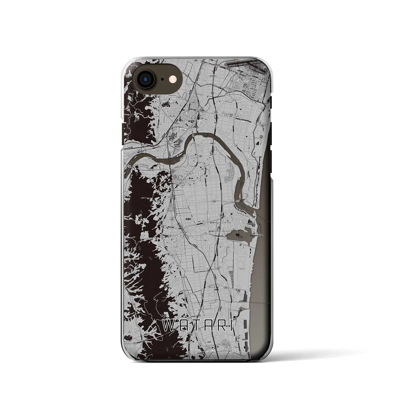 【亘理(宮城県)】地図柄iPhoneケース(クリアタイプ)