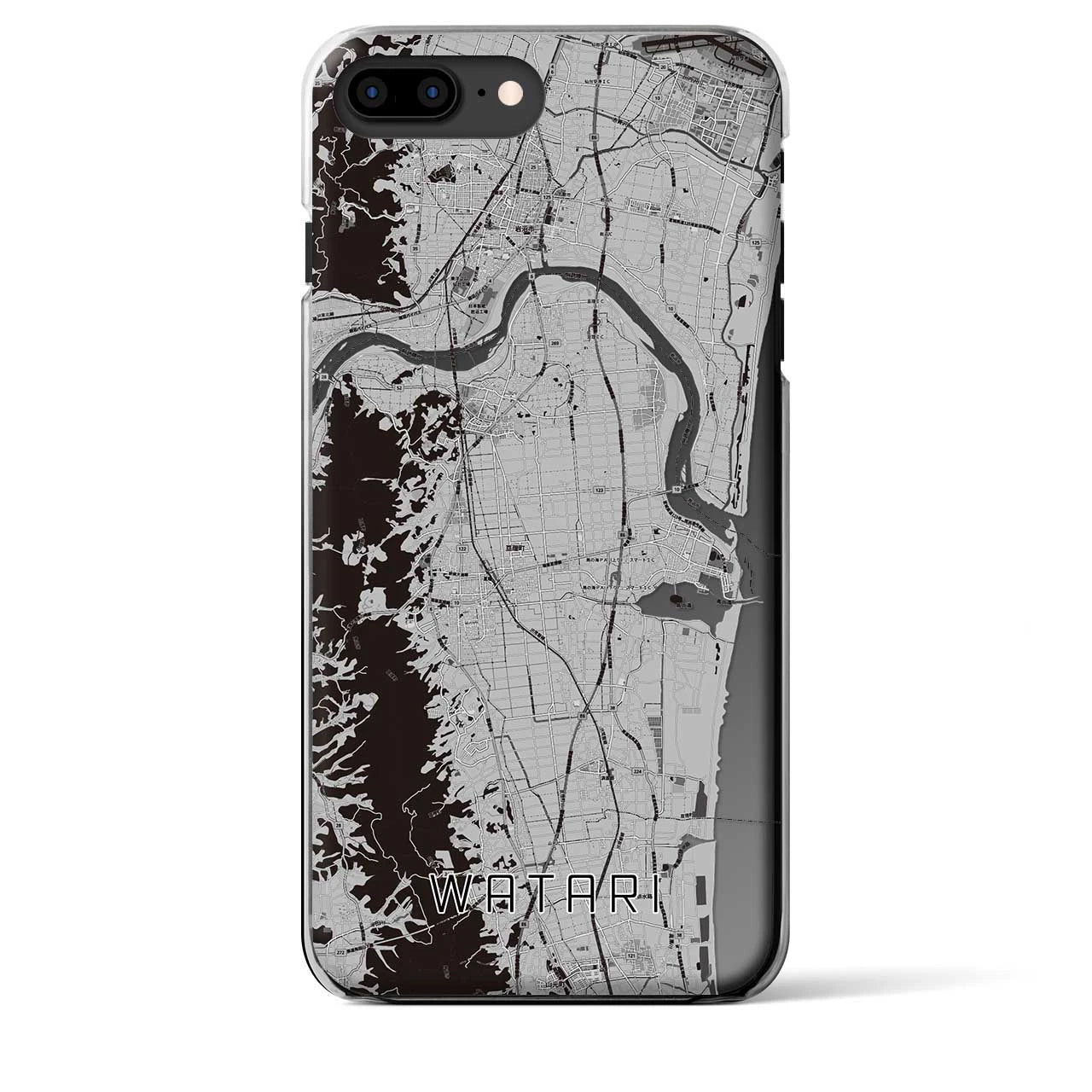 【亘理(宮城県)】地図柄iPhoneケース(クリアタイプ)