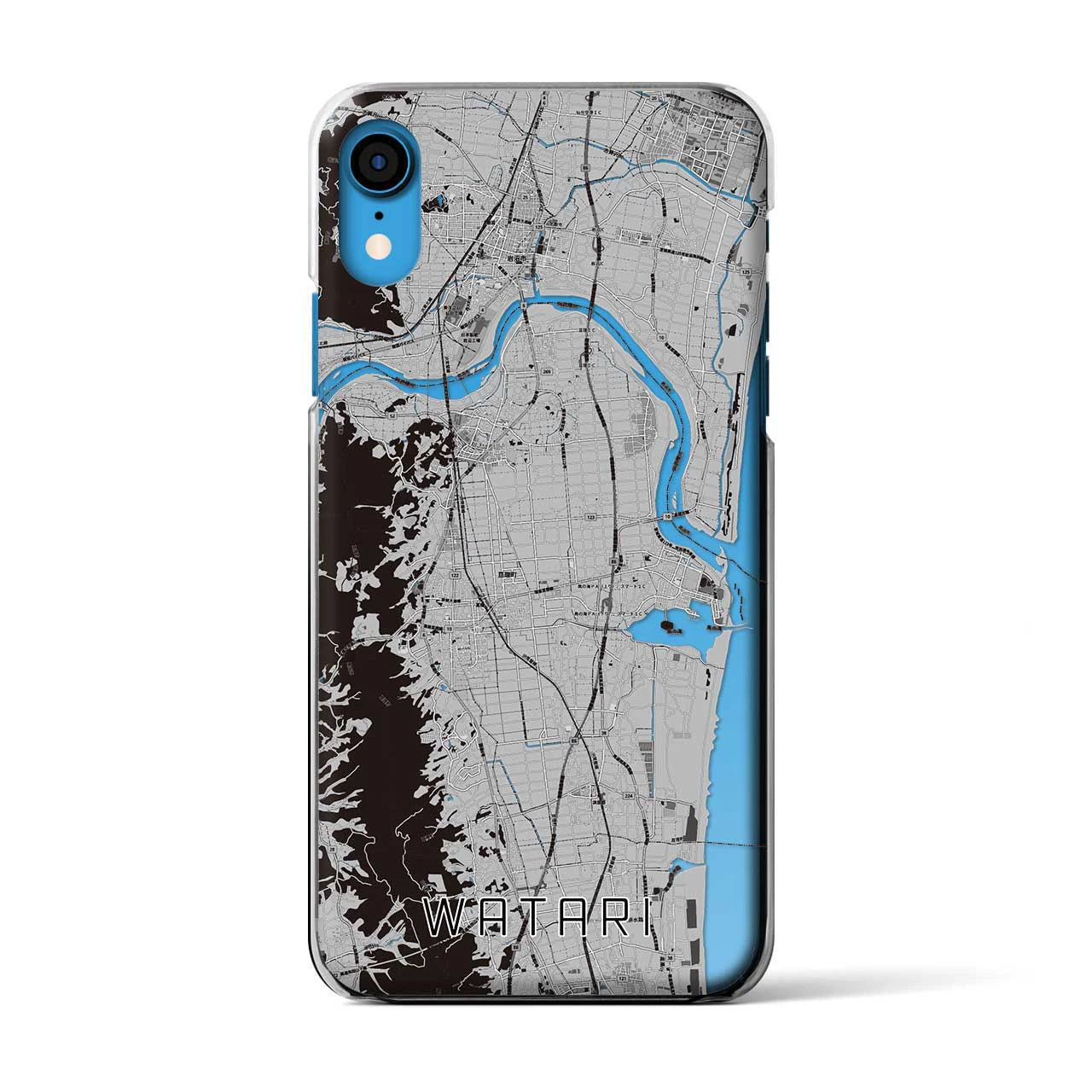 【亘理(宮城県)】地図柄iPhoneケース(クリアタイプ)