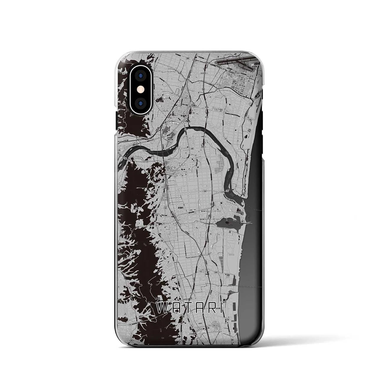 【亘理(宮城県)】地図柄iPhoneケース(クリアタイプ)