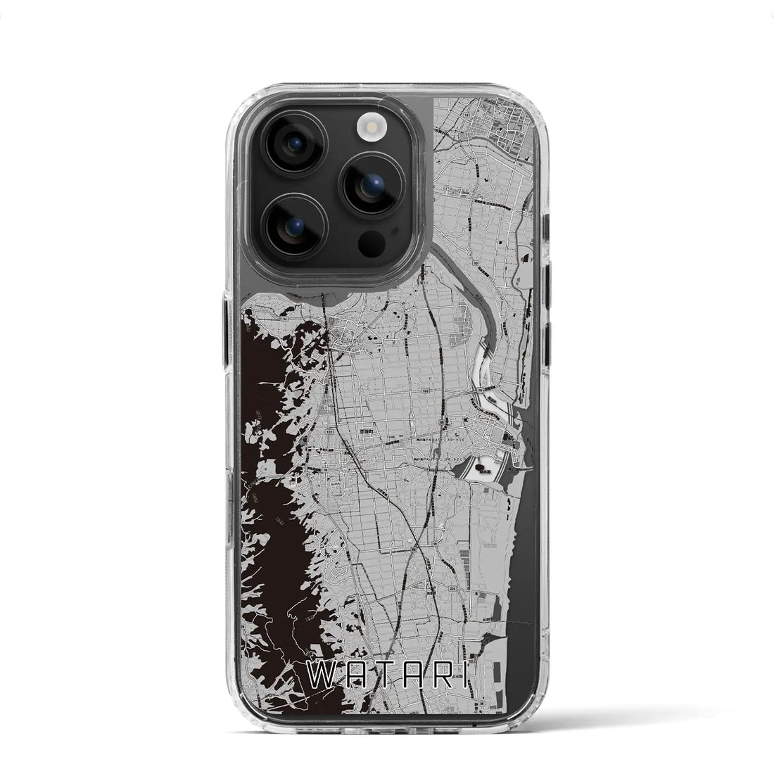 【亘理(宮城県)】地図柄iPhoneケース(MagSafeタイプ)