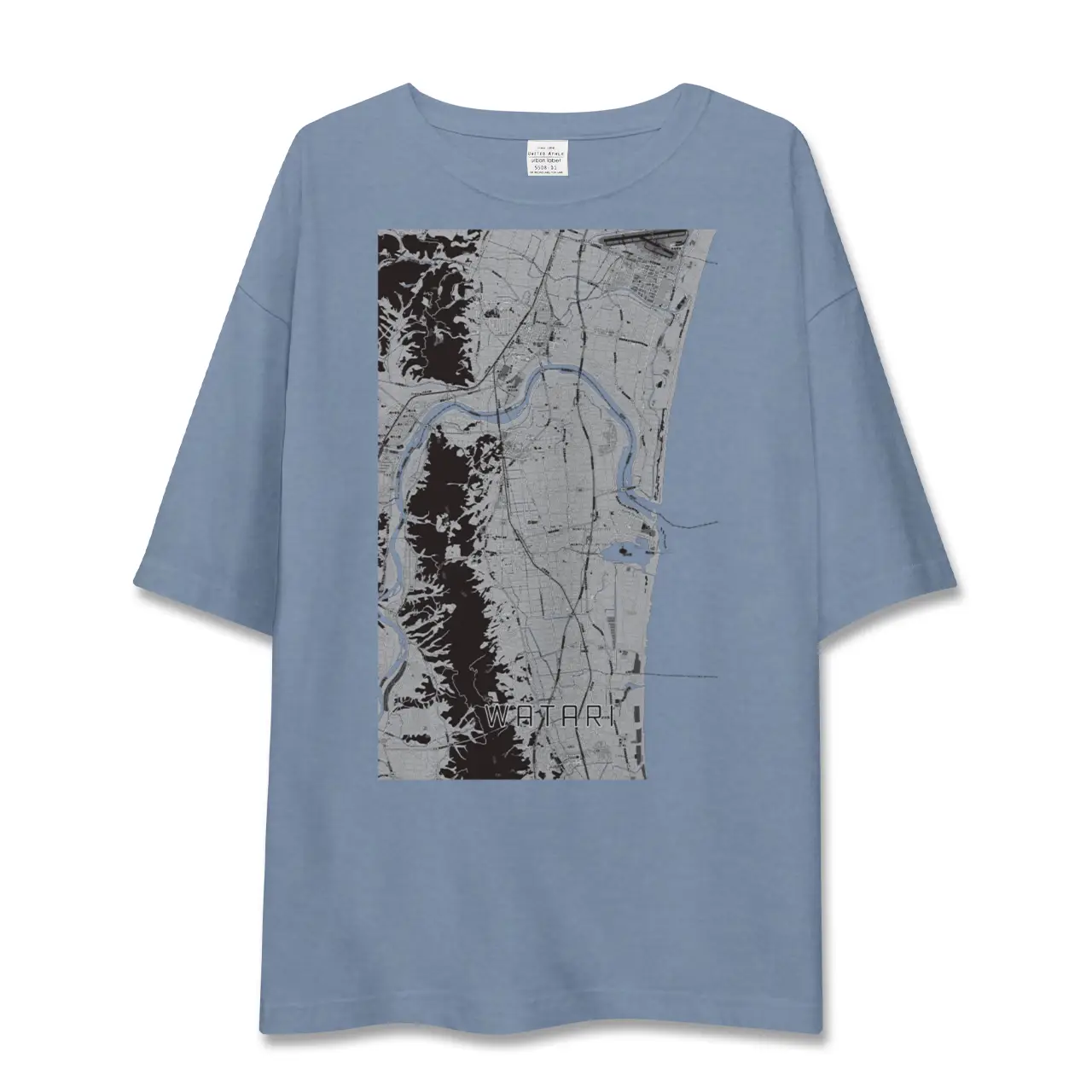 【亘理(宮城県)】地図柄ビッグシルエットTシャツ