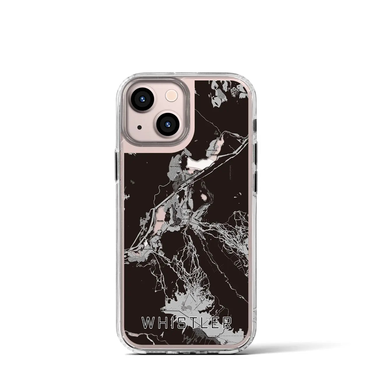 【ウィスラー(カナダ)】地図柄iPhoneケース(MagSafeタイプ)
