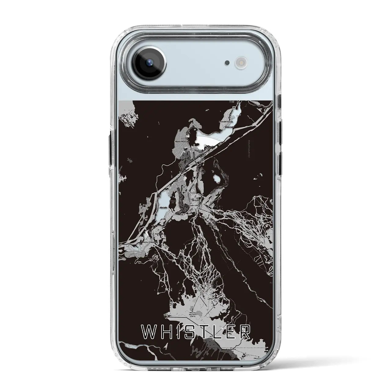 【ウィスラー(カナダ)】地図柄iPhoneケース(MagSafeタイプ)