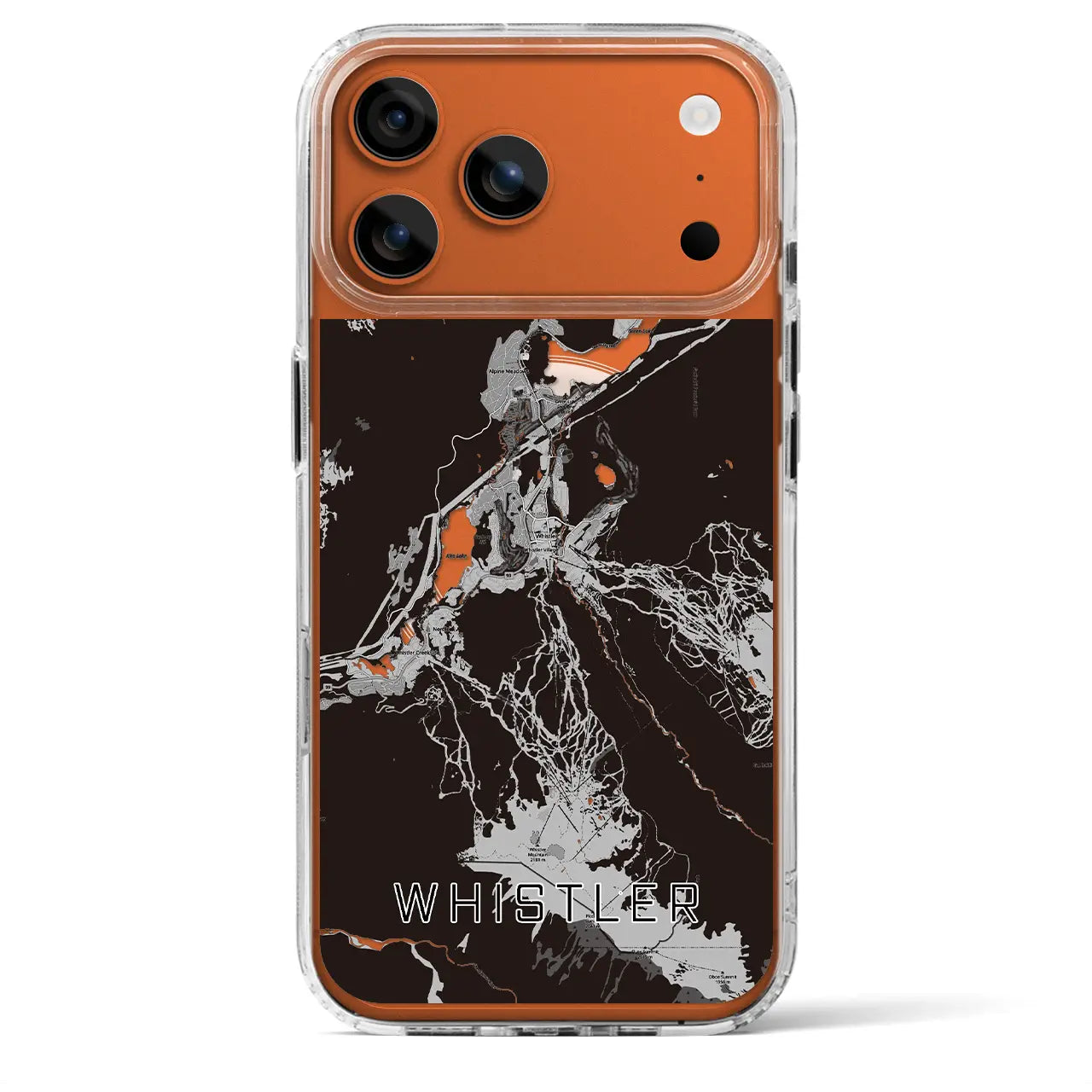 【ウィスラー(カナダ)】地図柄iPhoneケース(MagSafeタイプ)
