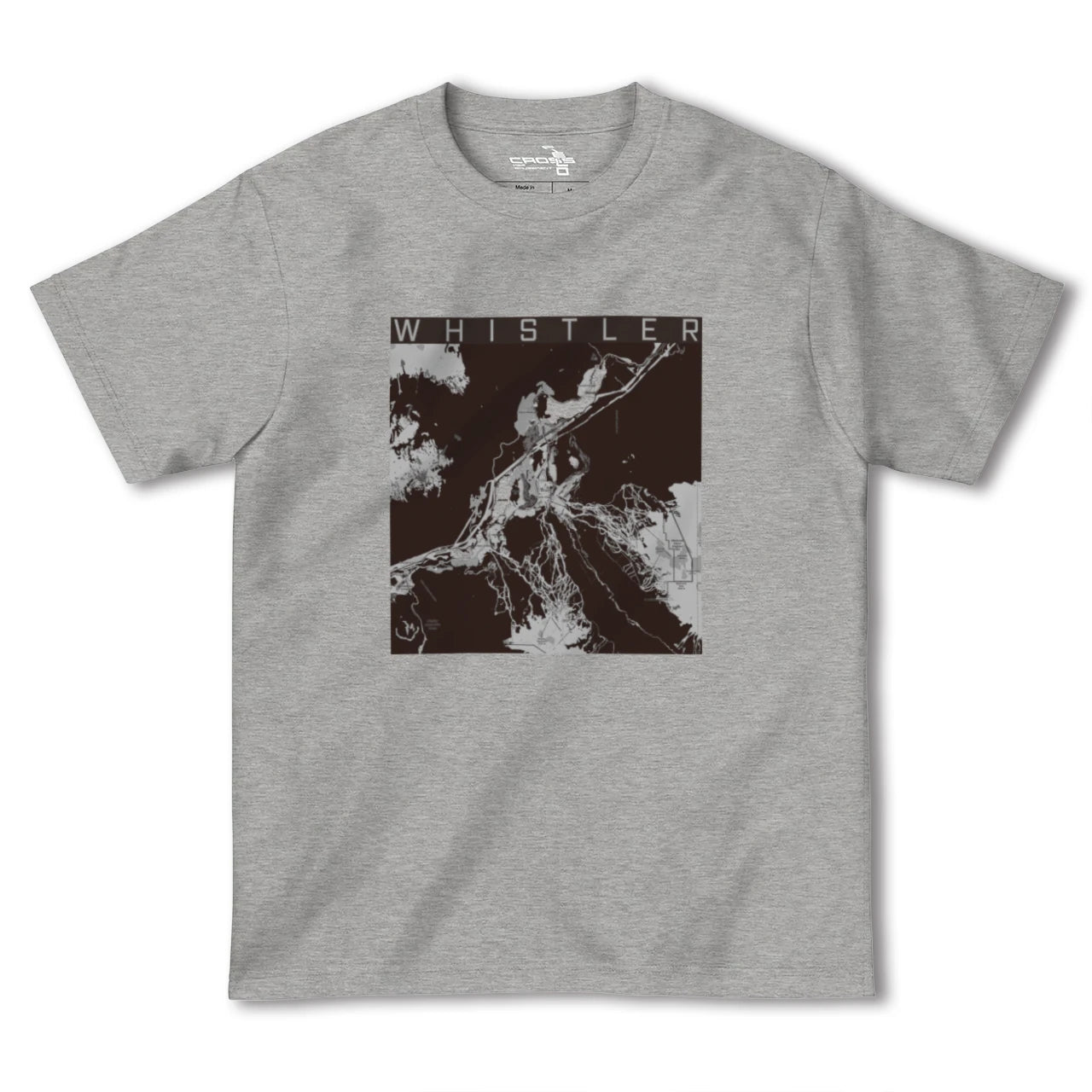 【ウィスラー(カナダ)】地図柄ヘビーウェイトTシャツ