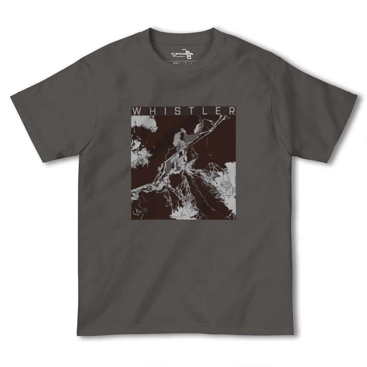 【ウィスラー(カナダ)】地図柄ヘビーウェイトTシャツ