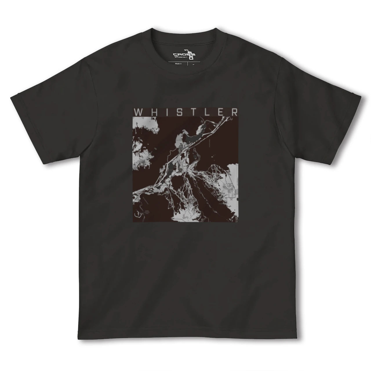 【ウィスラー(カナダ)】地図柄ヘビーウェイトTシャツ